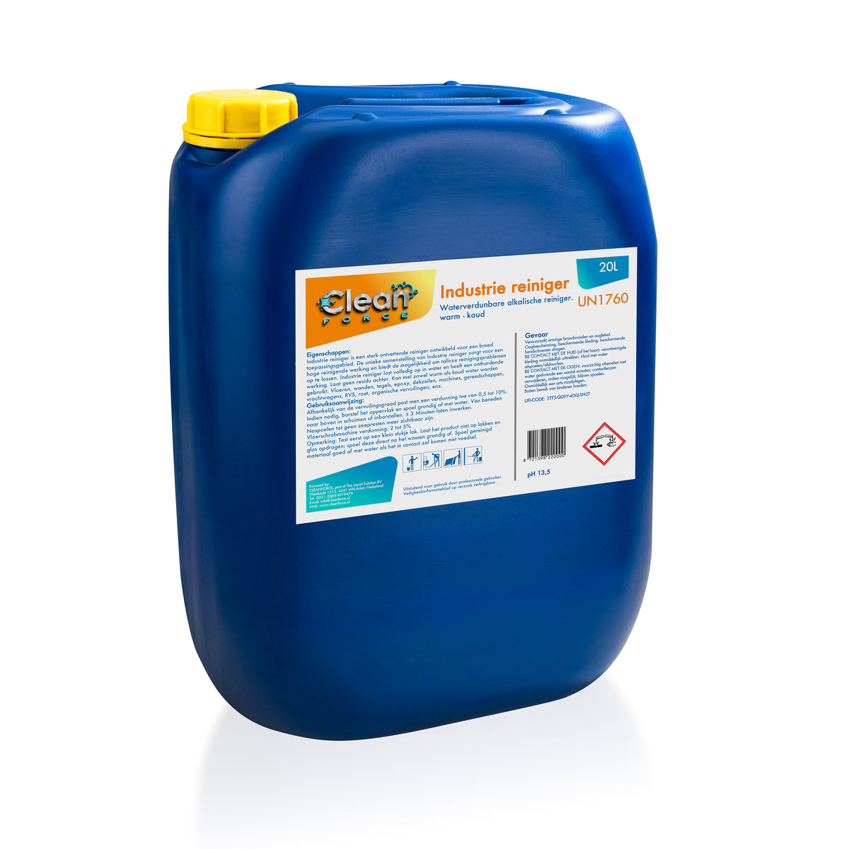 Reiniger Flocking Industriële Reiniger 20 Ltrs – Clean Force