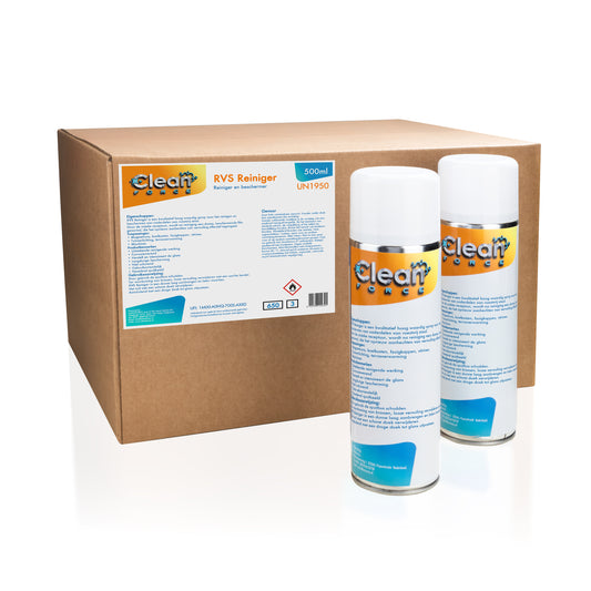 RVS Reiniger, Spuitbus 500ml (12st doos)